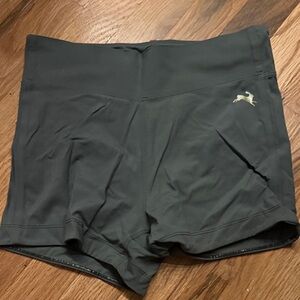 Tracksmith running green shorts